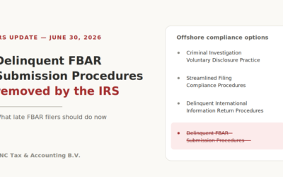 IRS Removed the Delinquent FBAR Submission Procedures: What Can Late FBAR Filers Do Now?